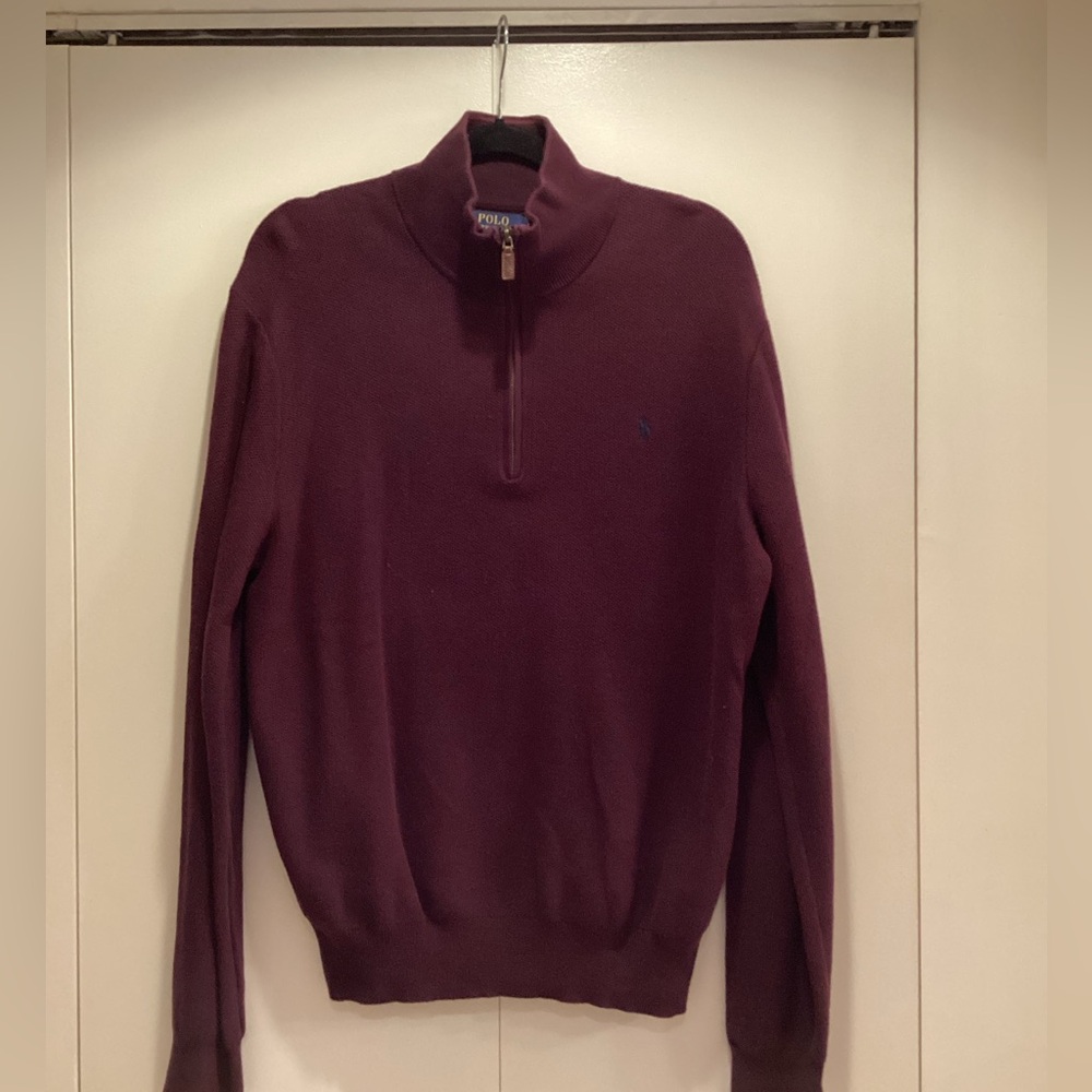 Polo by Ralph Lauren Men's Burgundy Sweater